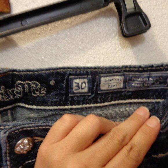 MISS Me Jeans Size 30 Signature Boot NWT Style J550148124V Inseam 32 - Picture 12 of 13